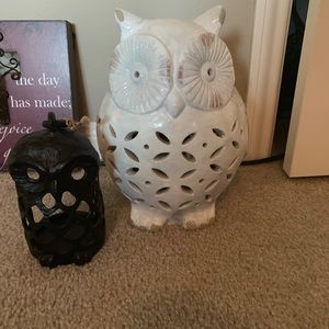 Pottery Barn owl decor